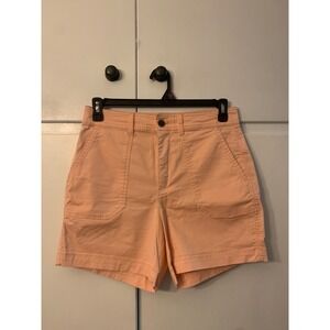 GAP Girlfriend Khaki Shorts Women's Size 8 Peach Casual Everyday‎